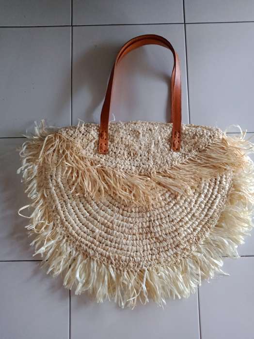 Hand Made Round Bag Grass (PP05)
