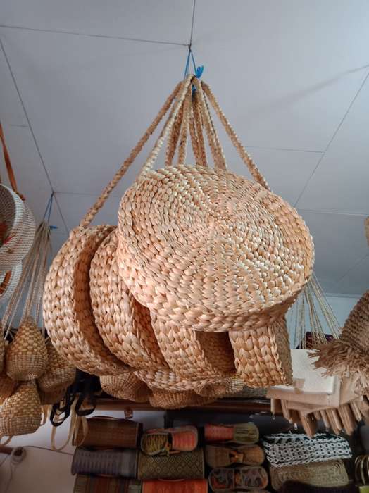 Hand Made Round Bag Grass (PP06)